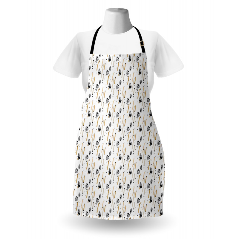 Tropic Leaves Stripes Apron