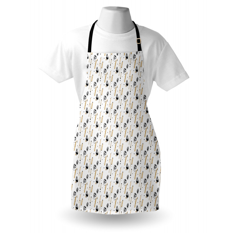 Tropic Leaves Stripes Apron