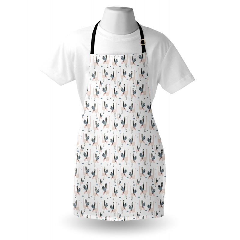 Modern Style Peacock Apron