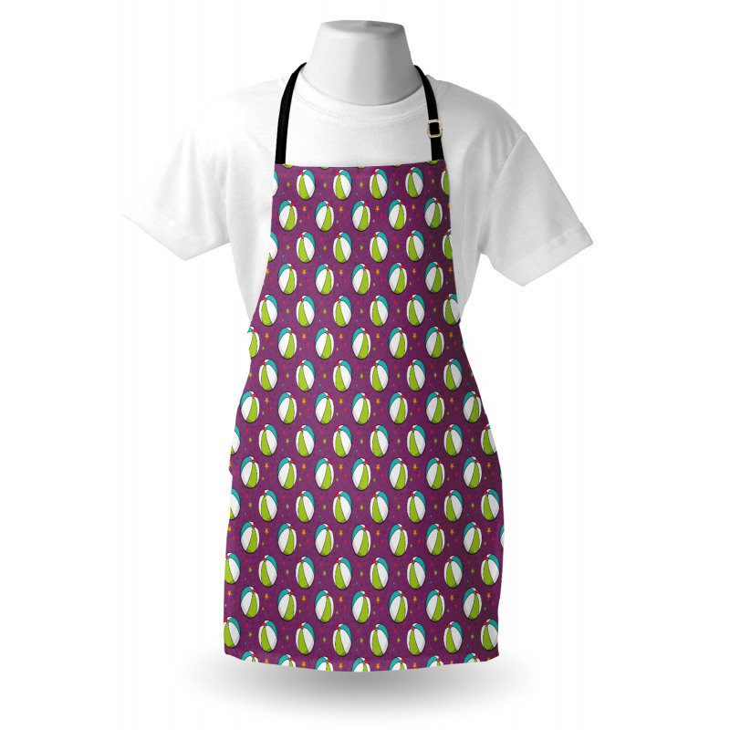 Summer Sea Balls Beach Stars Apron