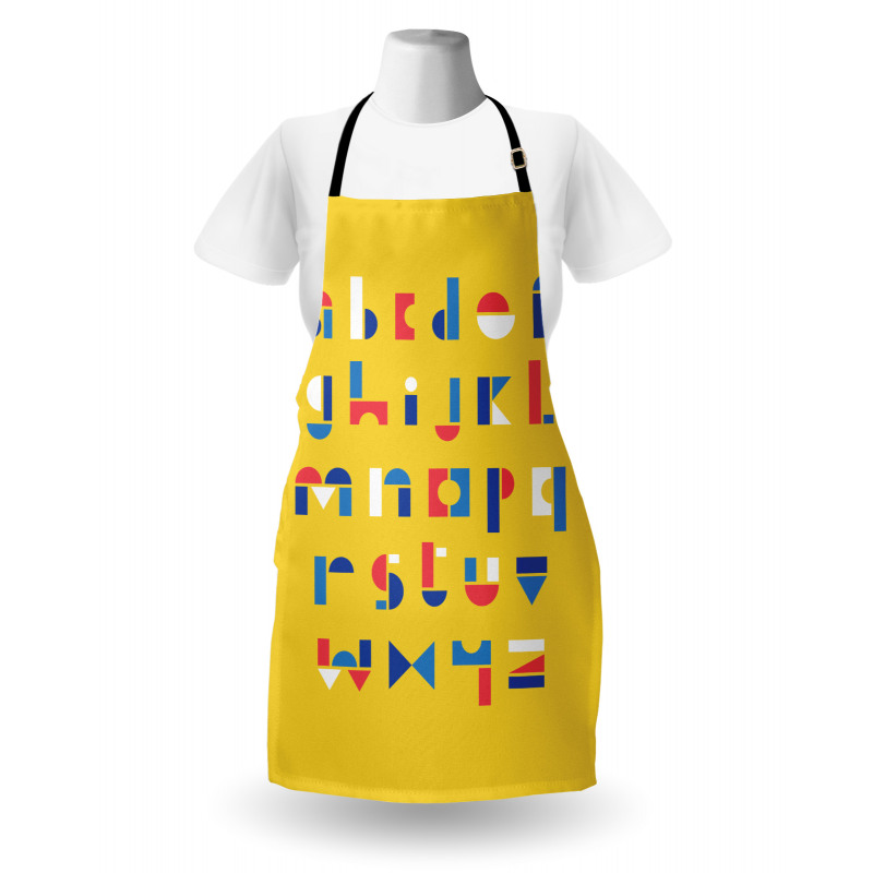 Geometric Small Letters Apron