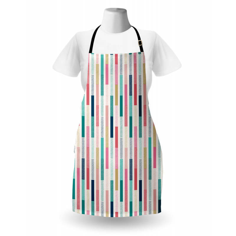 Avant-Garde Color Stripes Apron