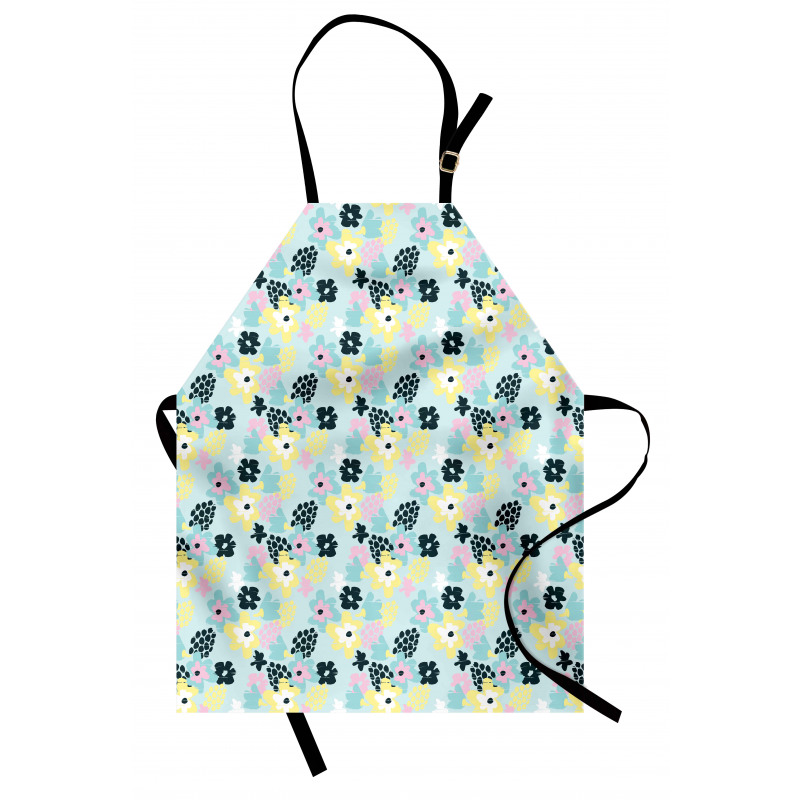 Pastel Tone Abstract Petals Apron