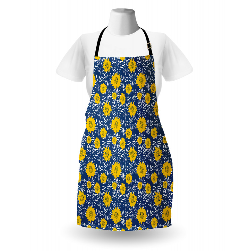 Lily Blossoms Paintbrush Apron