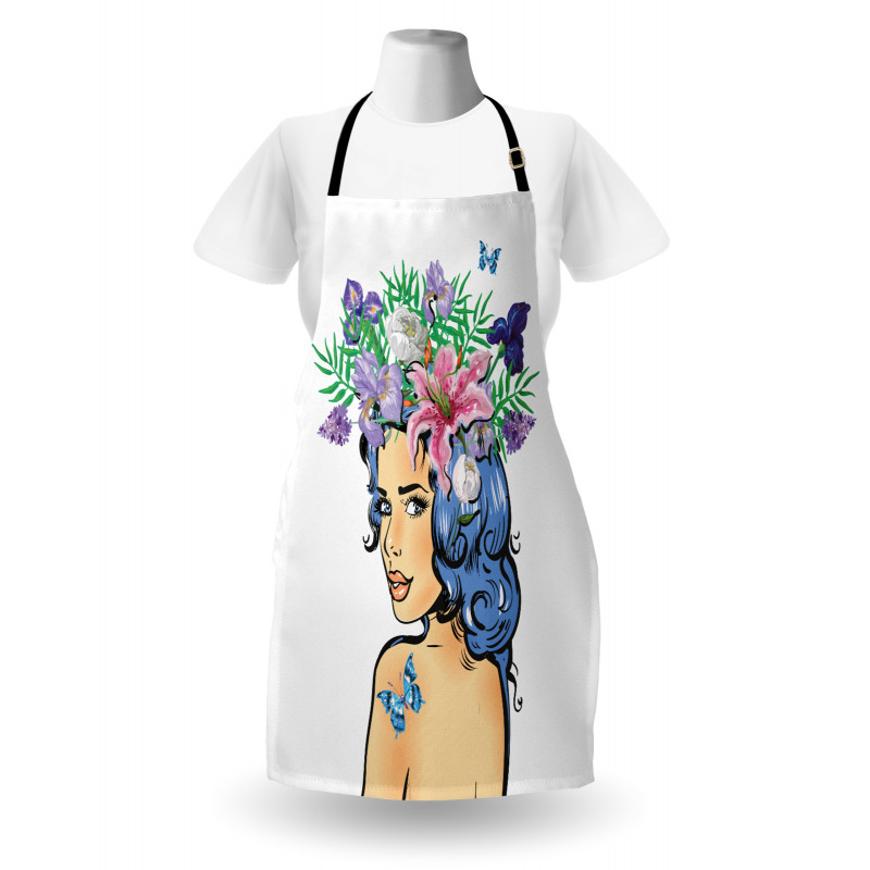 Floral Spring Woman Teen Apron