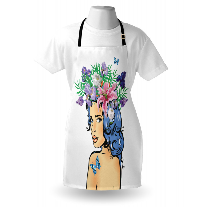 Floral Spring Woman Teen Apron