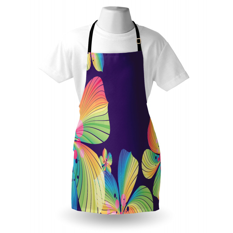 Abstract Big Exotic Flower Apron