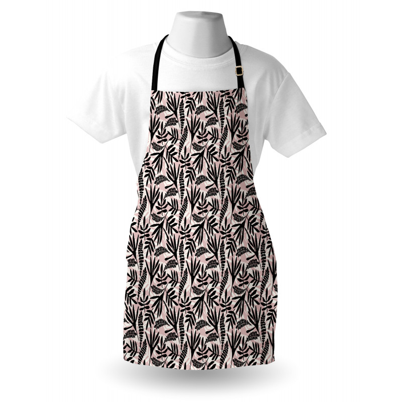 Modern Abstract Foliage Art Apron