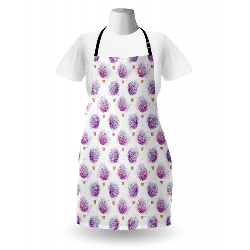 Hot Air Balloons Hydrangea Apron