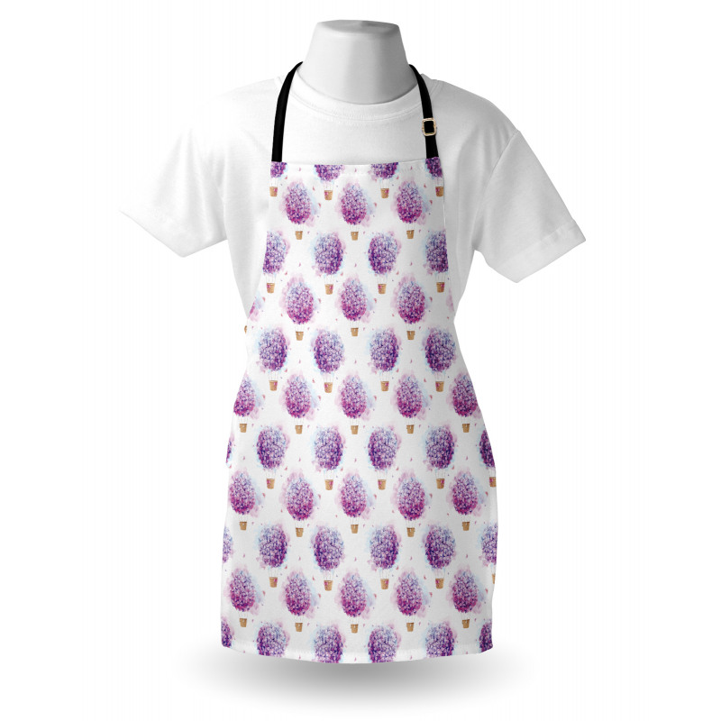 Hot Air Balloons Hydrangea Apron