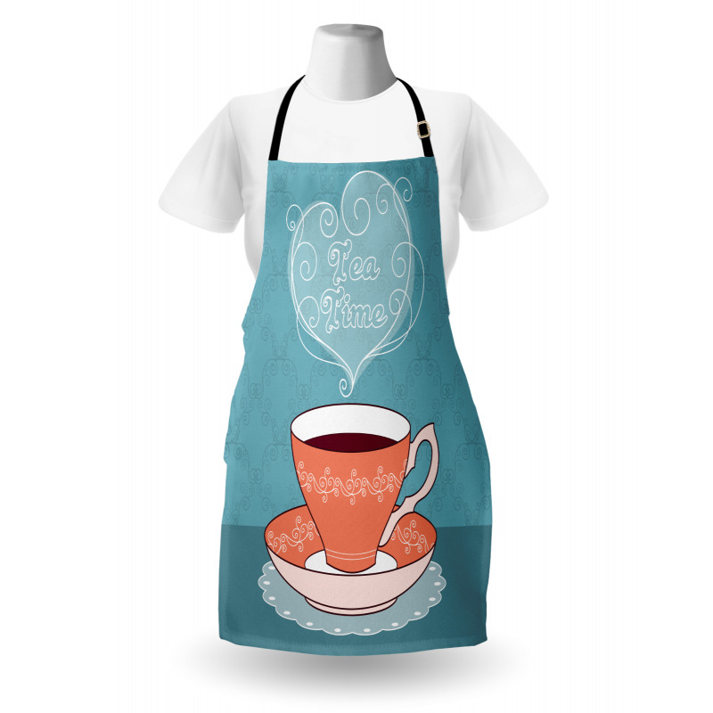 Teatime Calligraphy with a Cup Apron