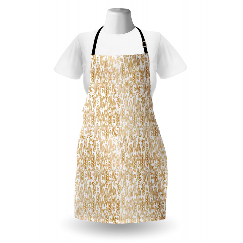 Cocoa Beans Plain Backdrop Apron