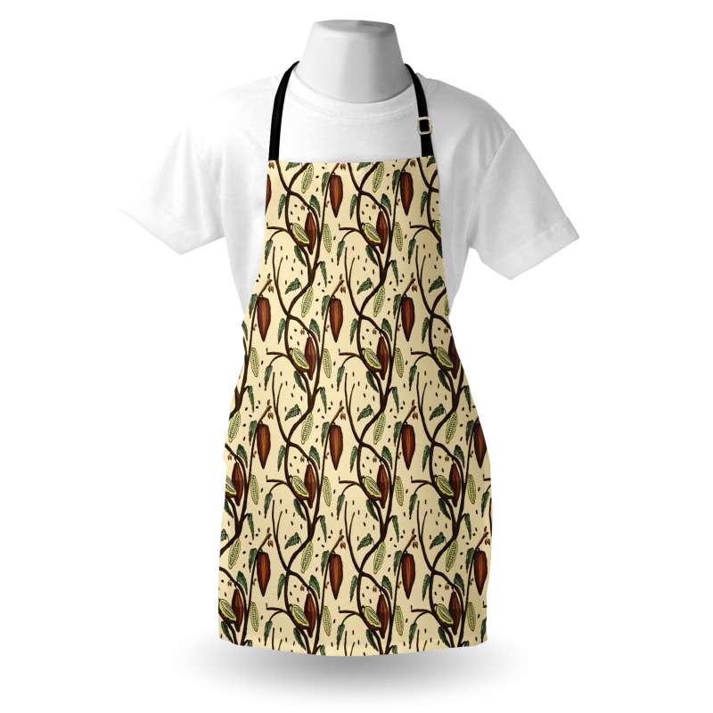Fruits on Leafy Tree Branches Apron