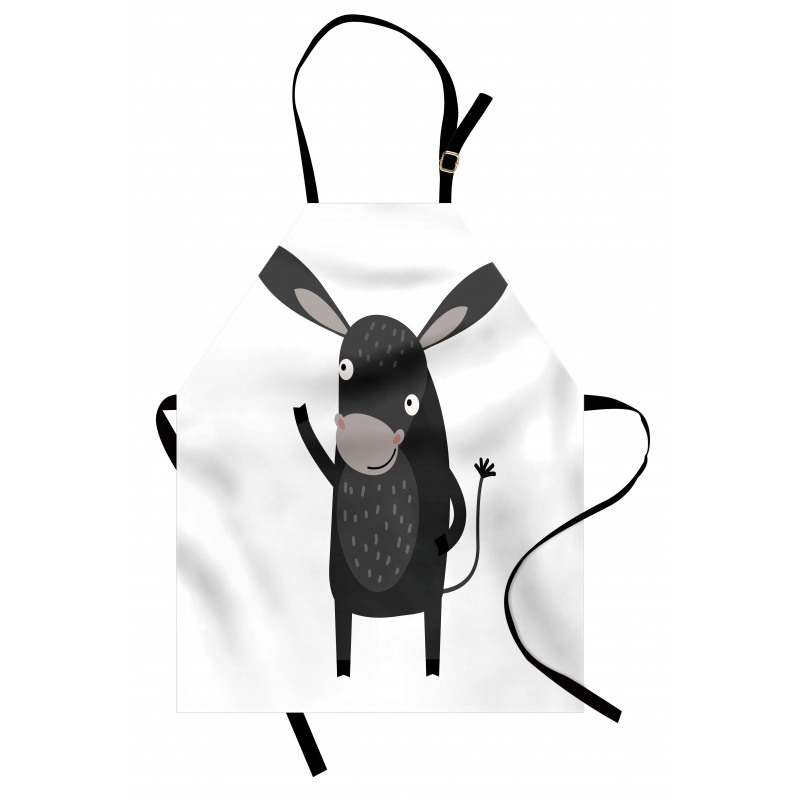 Happy Donkey with a Smile Apron