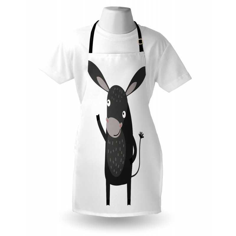 Happy Donkey with a Smile Apron