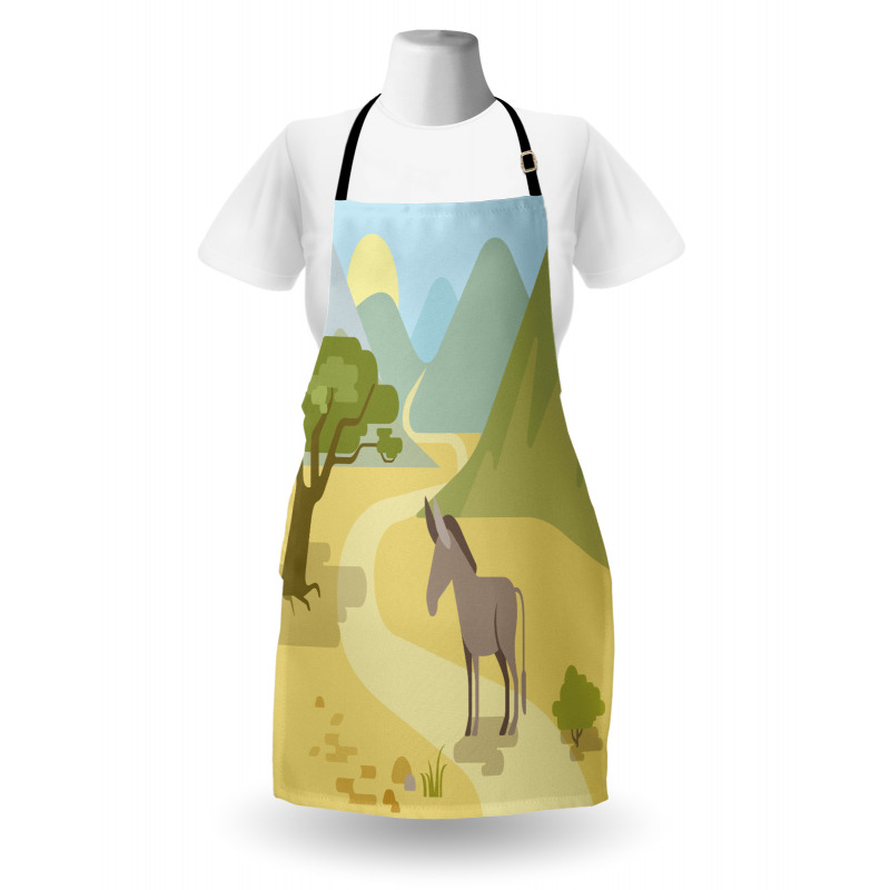 Wildlife Habitat Flat Design Apron