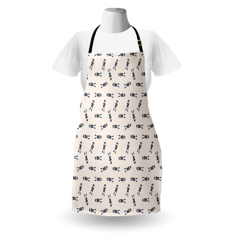 Cool Kid in Camping Dress Apron