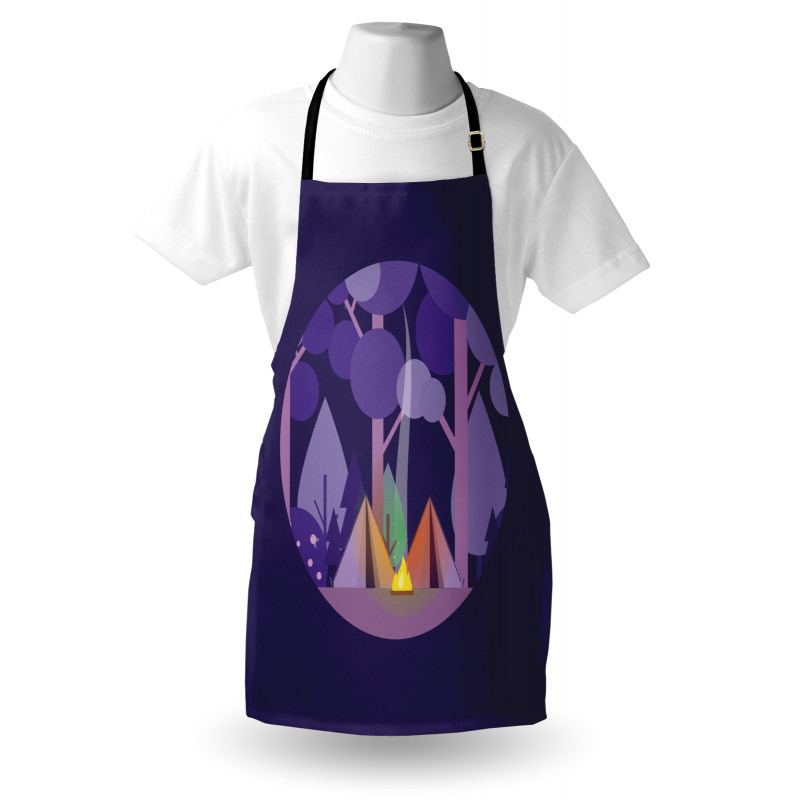 Forest Scenery with Tents Apron