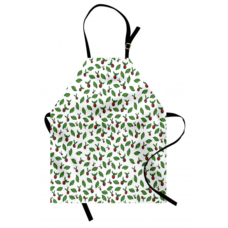 Leaves with Berry Fruits Apron