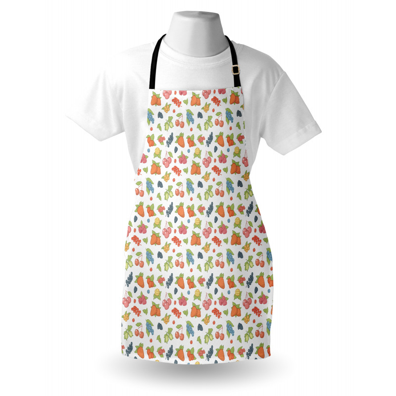 Soft Grape Cherry Strawberry Apron