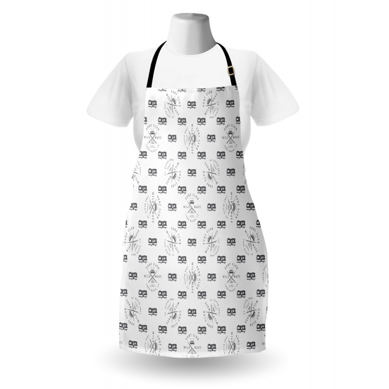 Retro Surf Summer Camp Theme Apron