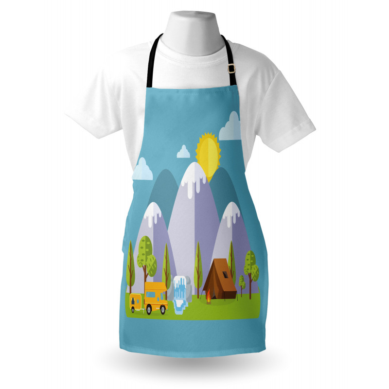 Peaceful Country Nature Camp Apron