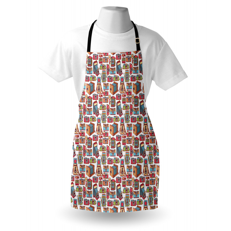 Colorful Film Retro Pattern Apron