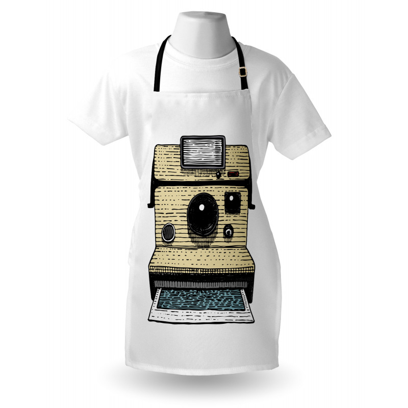 Vintage Polaroid Machine Apron