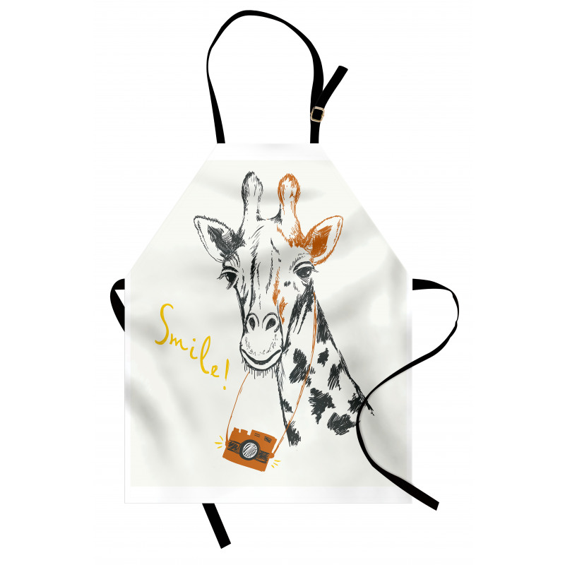 Smile Words with Giraffe Apron