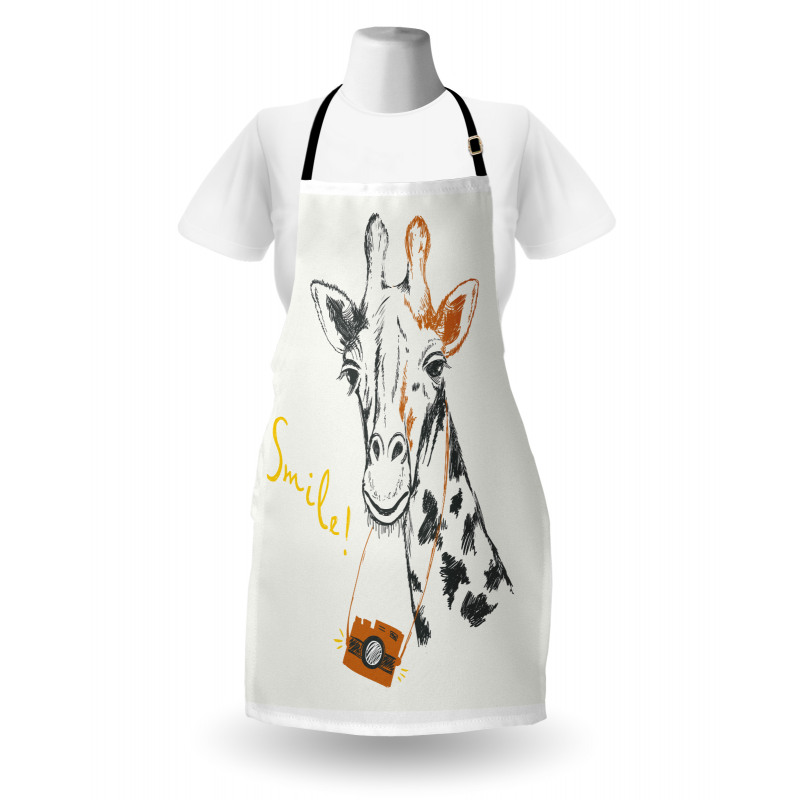 Smile Words with Giraffe Apron