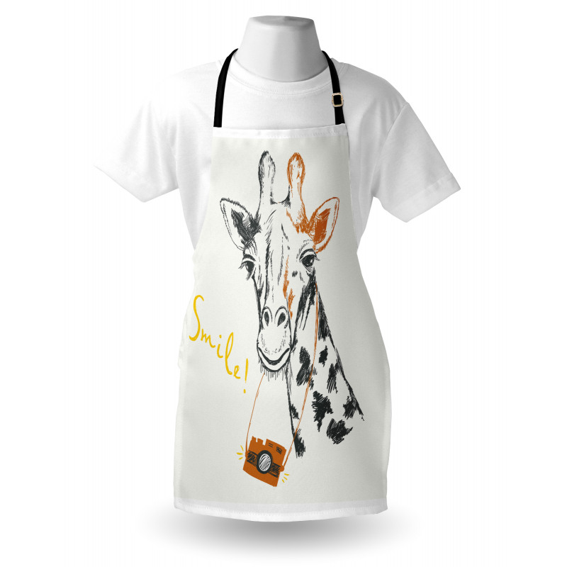 Smile Words with Giraffe Apron