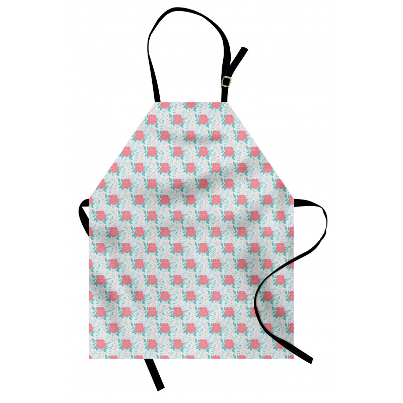 Vintage Flowers with Leaves Apron