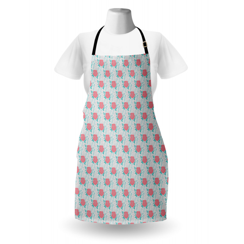 Vintage Flowers with Leaves Apron