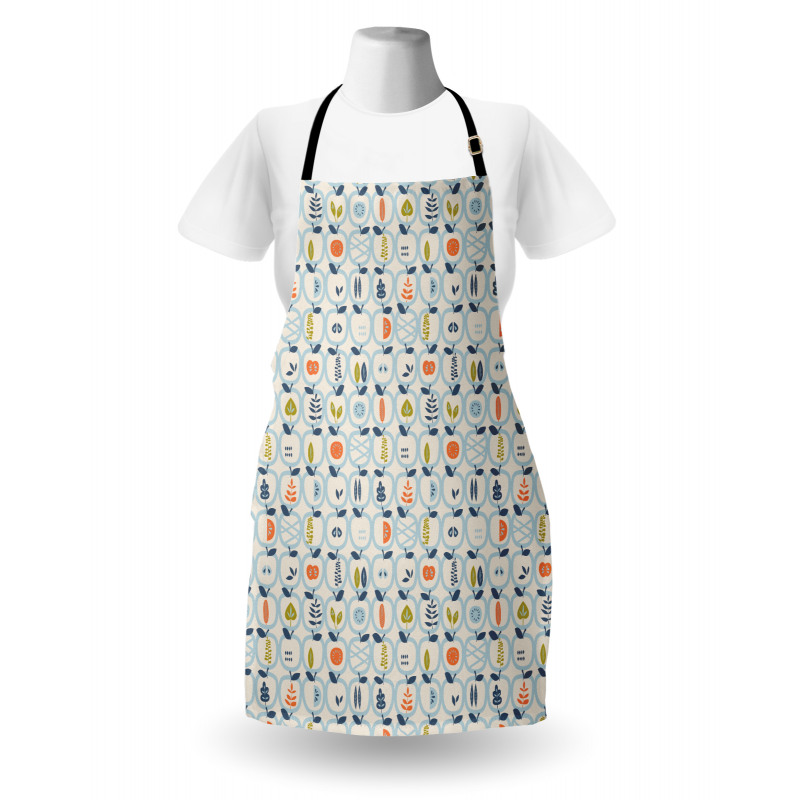 Doodle Style Fruit Halves Apron