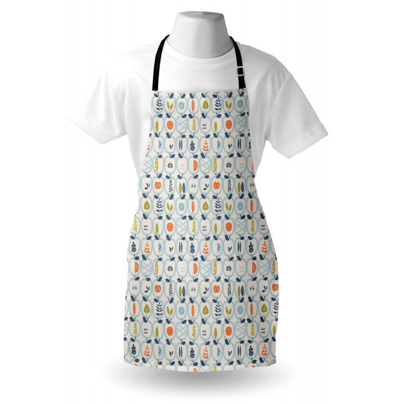 Doodle Style Fruit Halves Apron