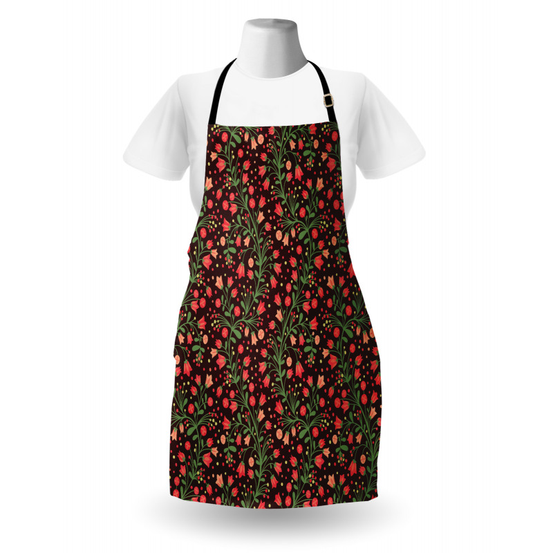 Flowering Curvy Branches Apron