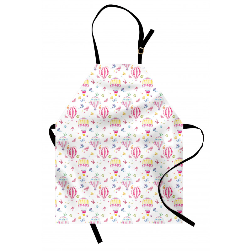 Watercolor Hot Air Balloons Apron