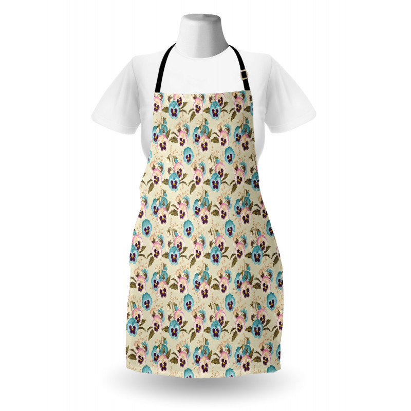 Pansy Buds Blossoms Apron