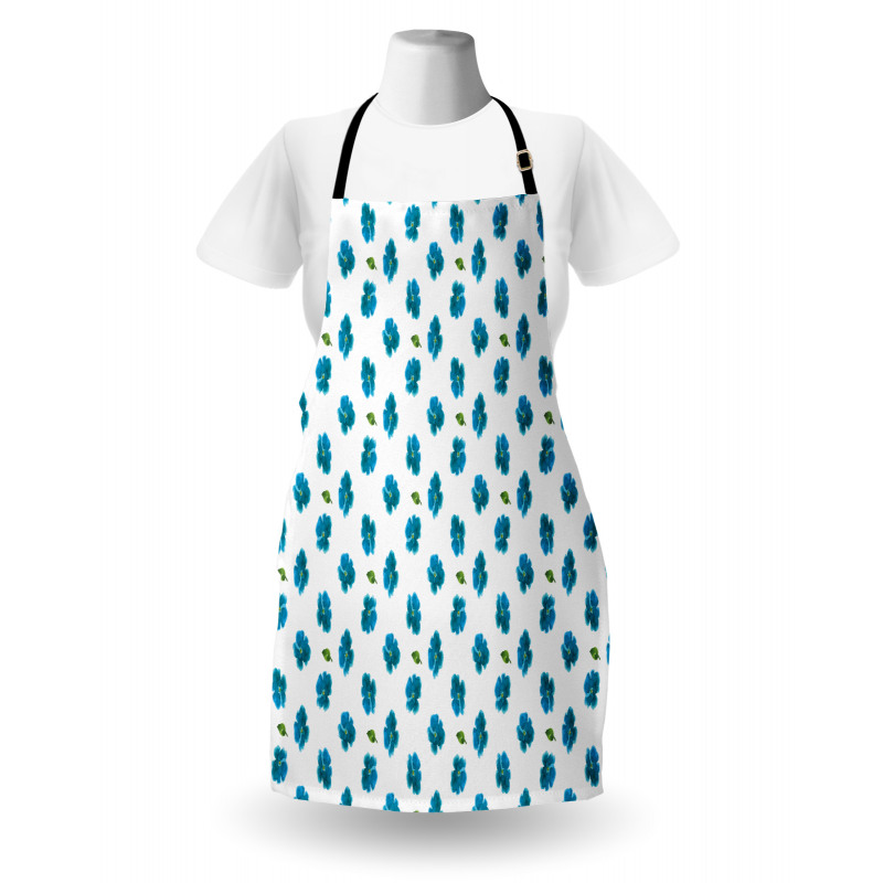 Watercolor Forget-Me-Not Apron