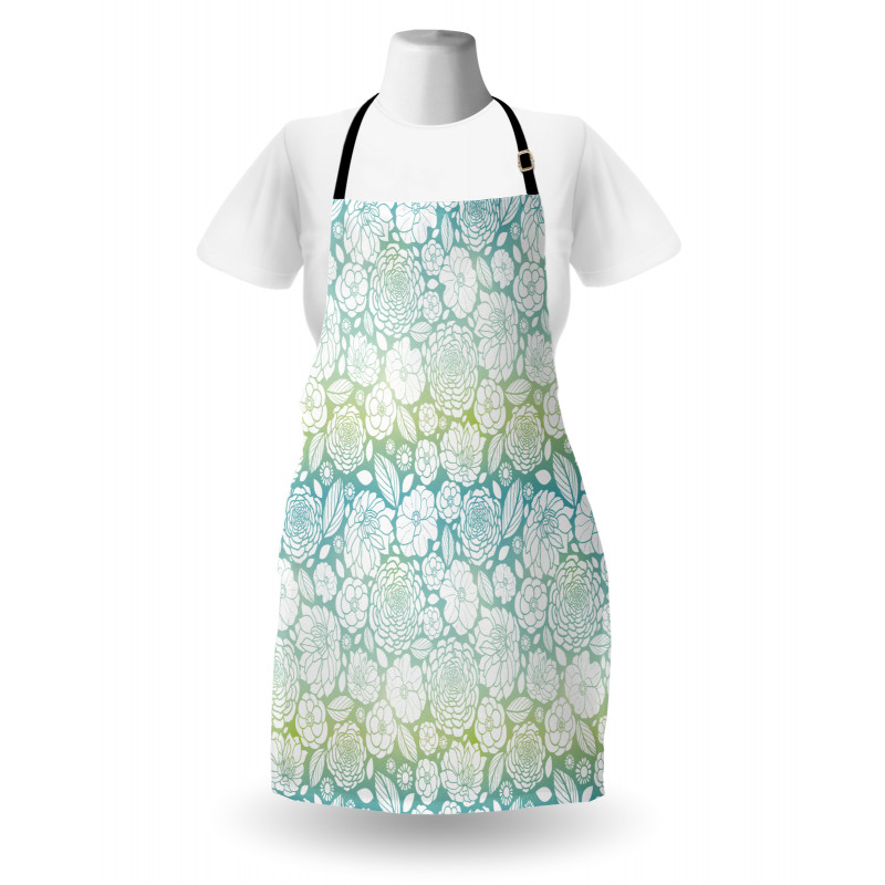 Soft Toned Blossom Petals Apron