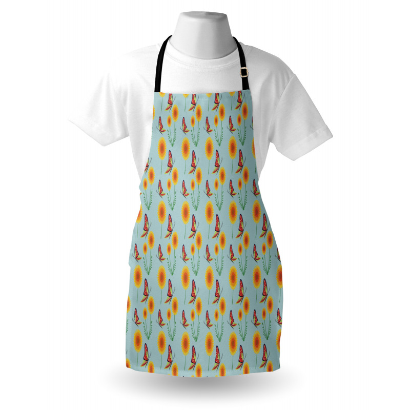 Butterflies Flying Dandelion Apron