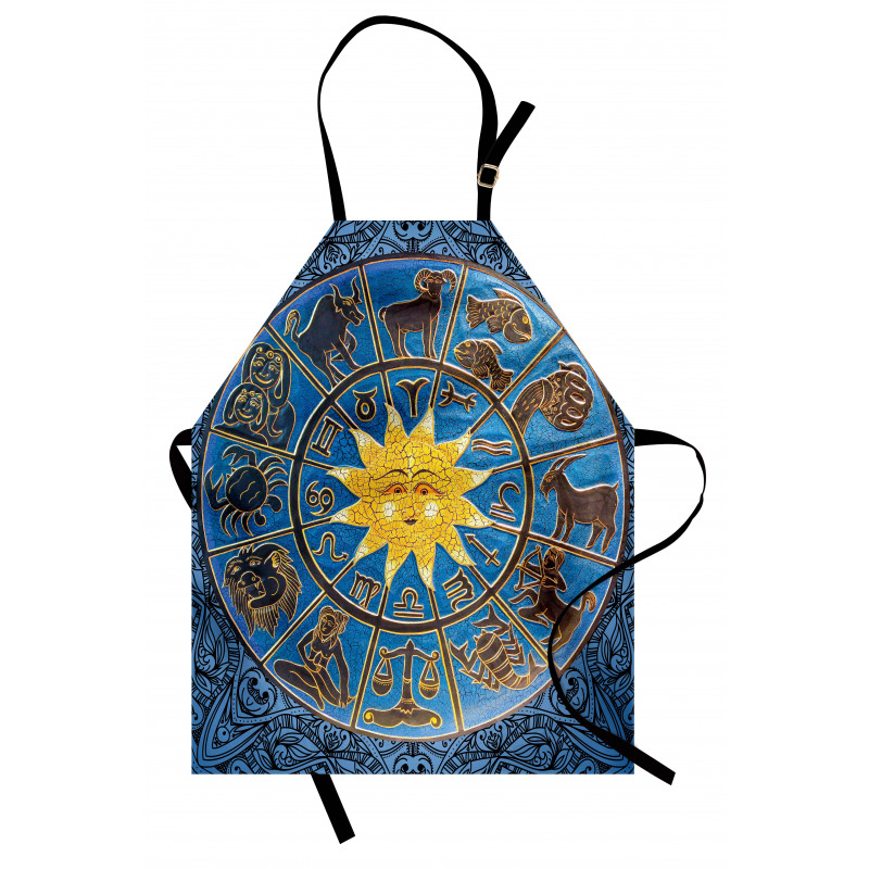 Zodiac Signs Circle Sun Apron