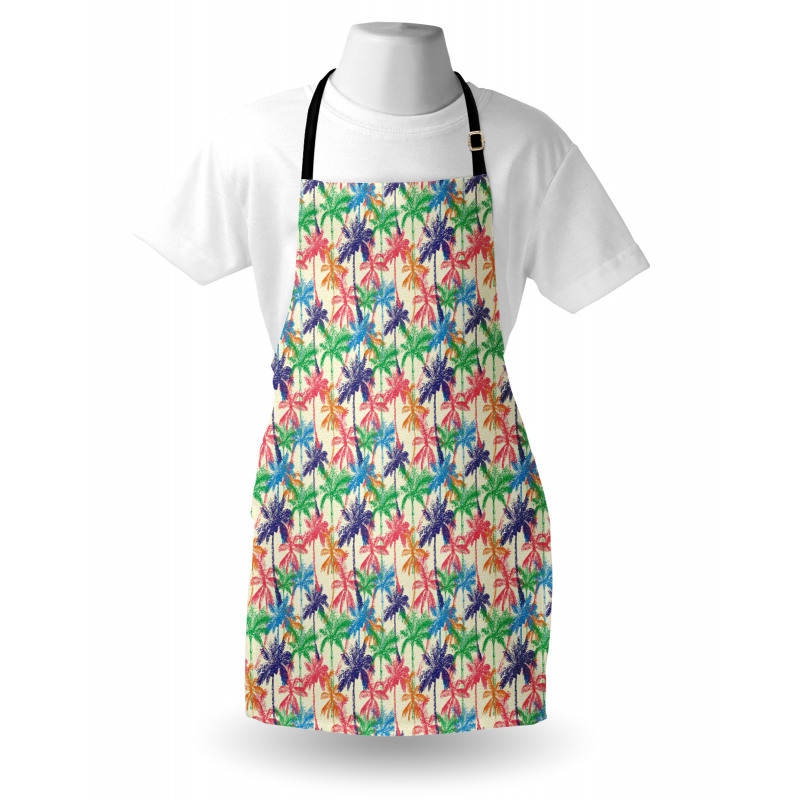 Vibrant Tropic Palm Trees Apron