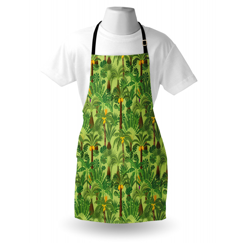 Tropic Forest Foliage Leaves Apron