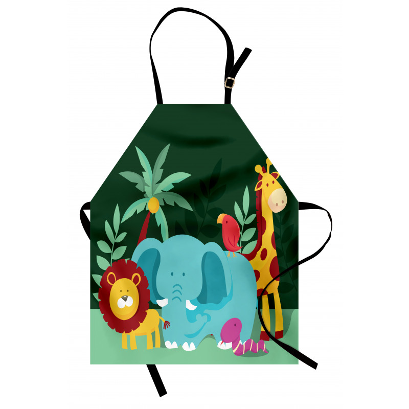 Nursery Jungle Composition Apron