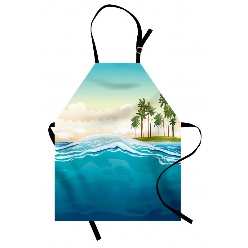 Ocean Holiday Landscape Apron