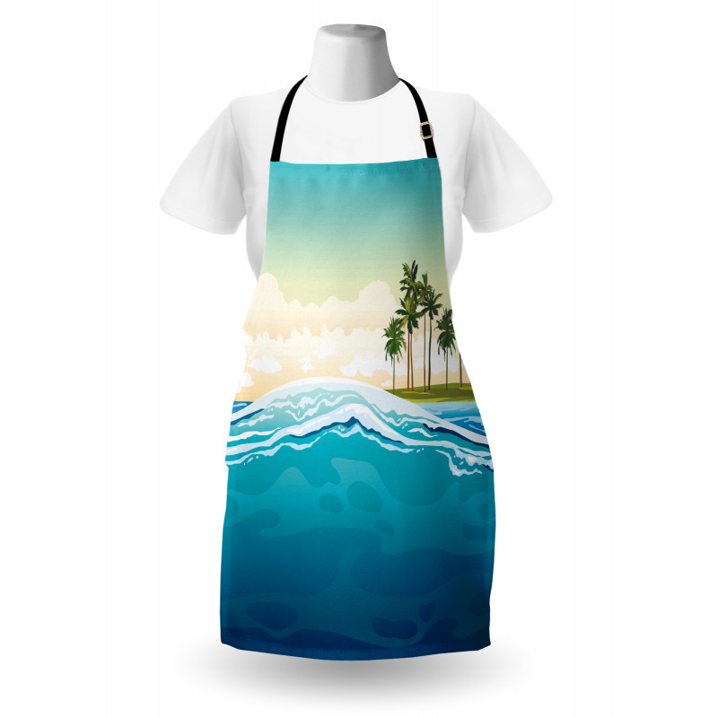 Ocean Holiday Landscape Apron