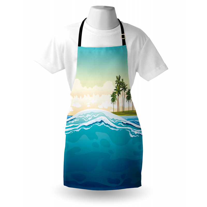 Ocean Holiday Landscape Apron