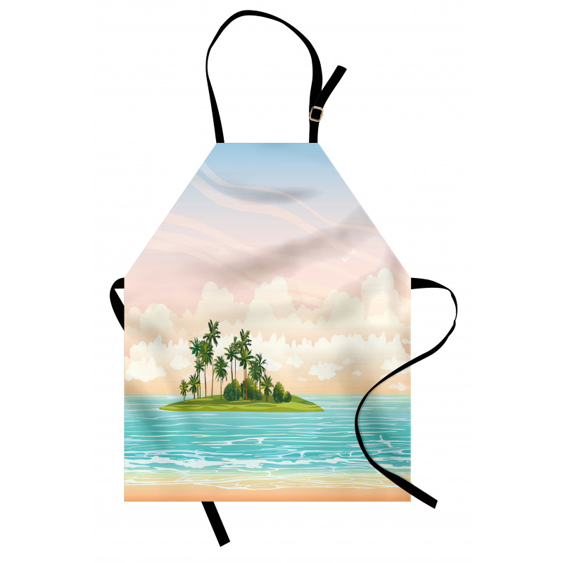 Jungle at Sunset Sky Clouds Apron