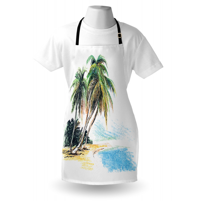 Palm Trees Coastal Charm Apron